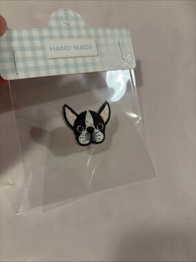 🐕Embroidered French Bulldog Patch - Self-Adhesive/ 🧵 Sew-on Patch 🐾